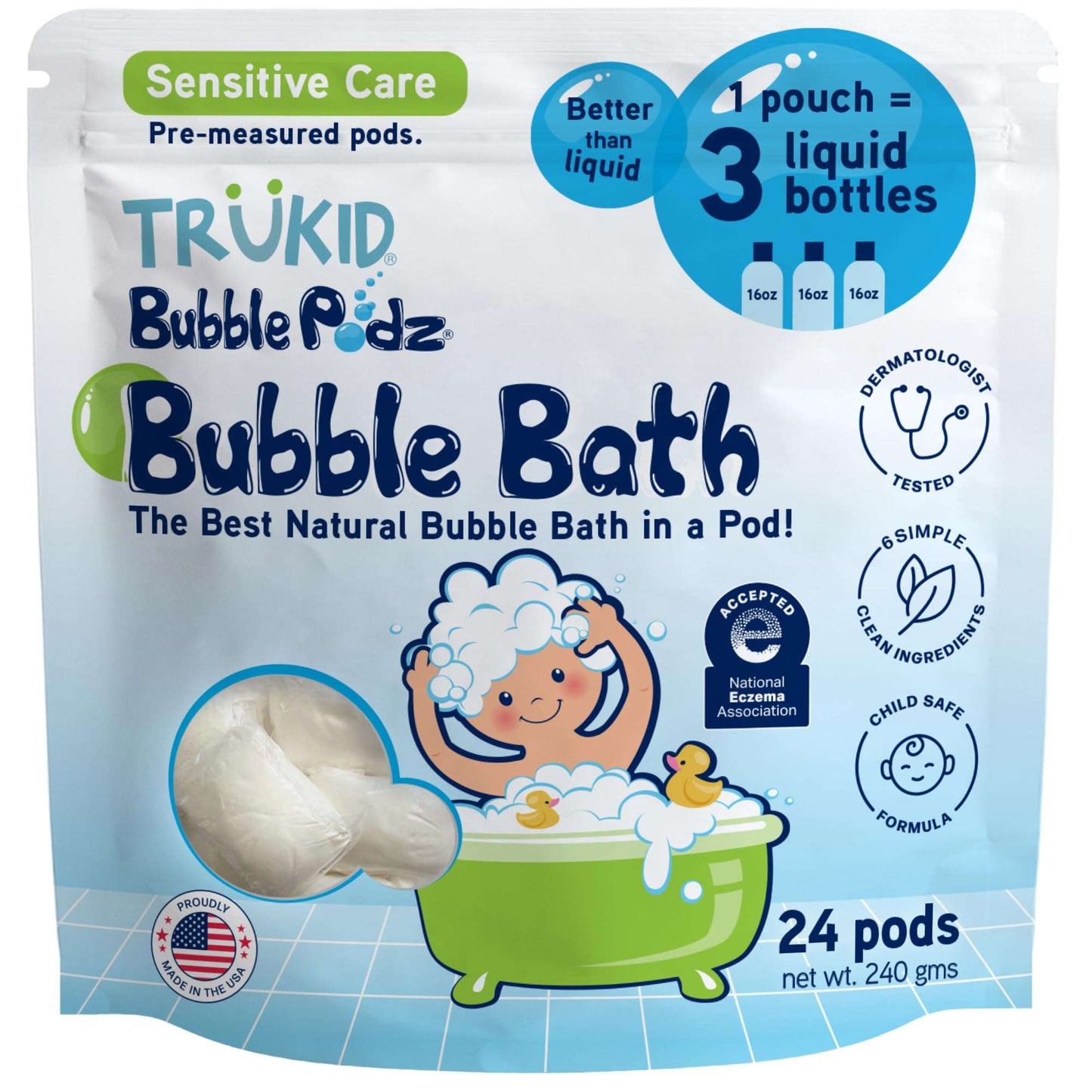 TruKid Bubble Podz: Gentle Lavender Bath Bombs