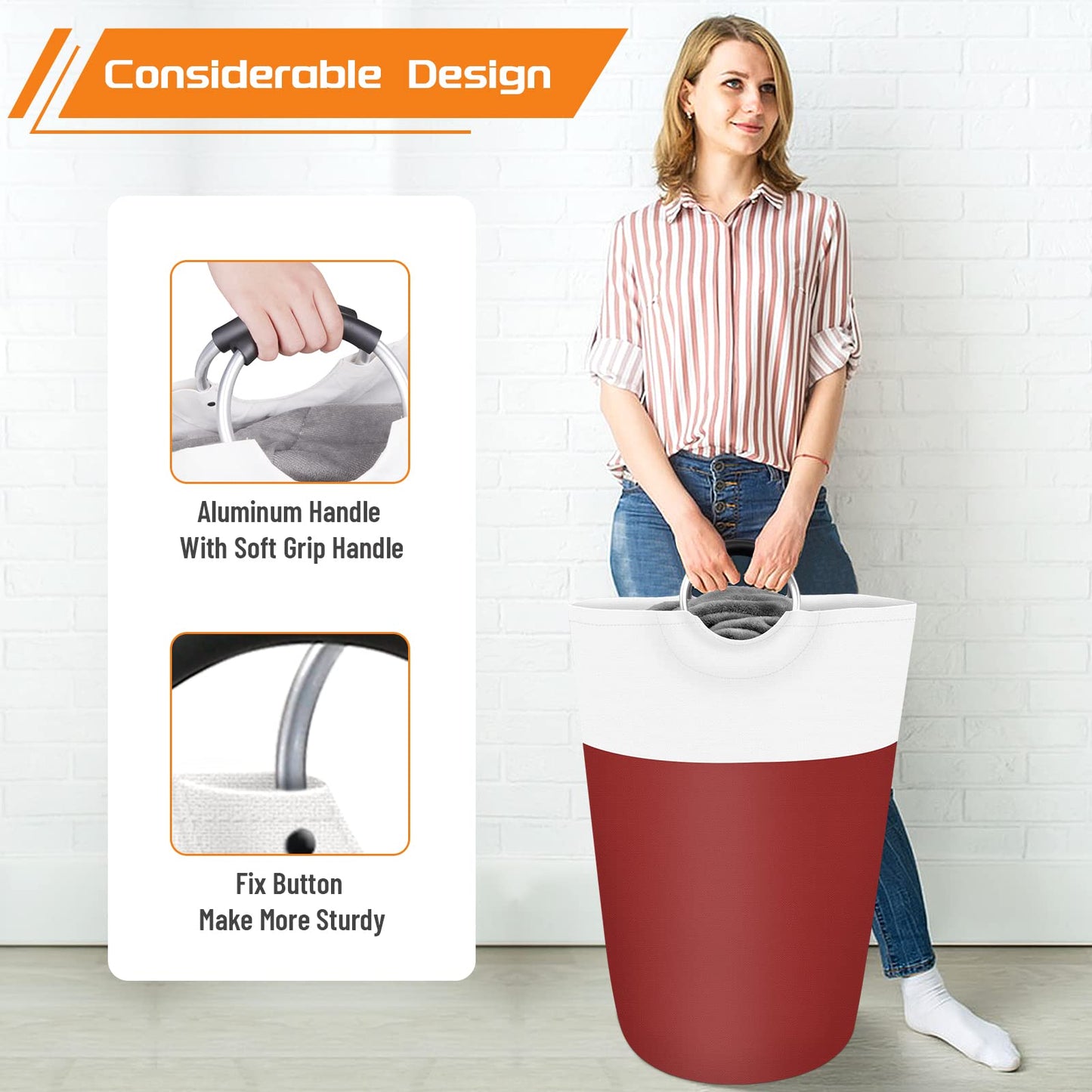 BlissTotes 90L Collapsible Laundry Hamper - Black