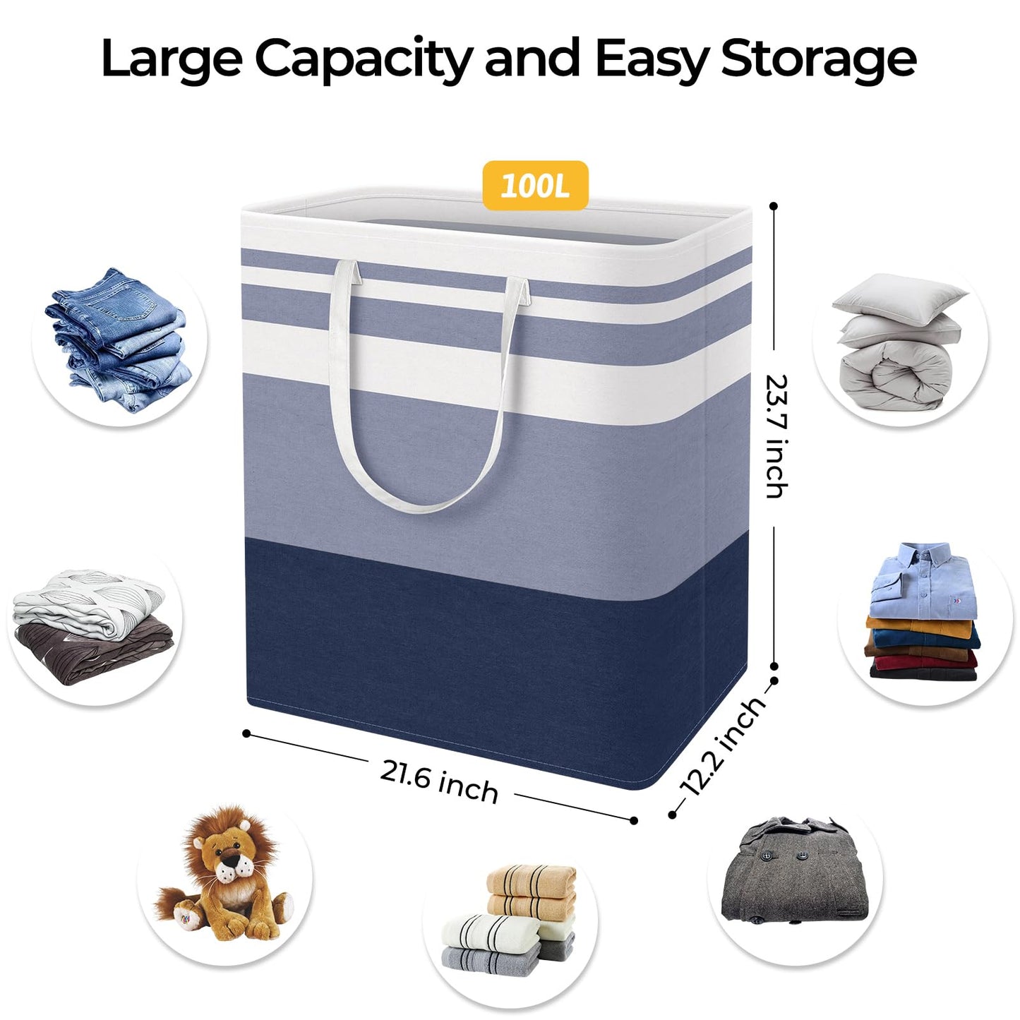 HomeHacks Duo Waterproof Laundry Baskets