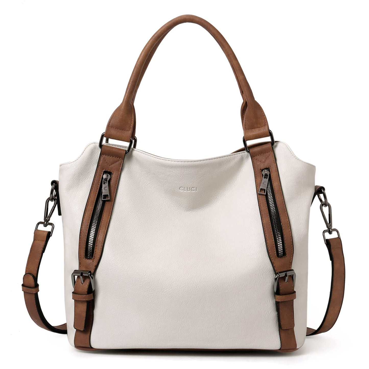 CLUCI Eco Luxe Vegan Leather Tote Bag