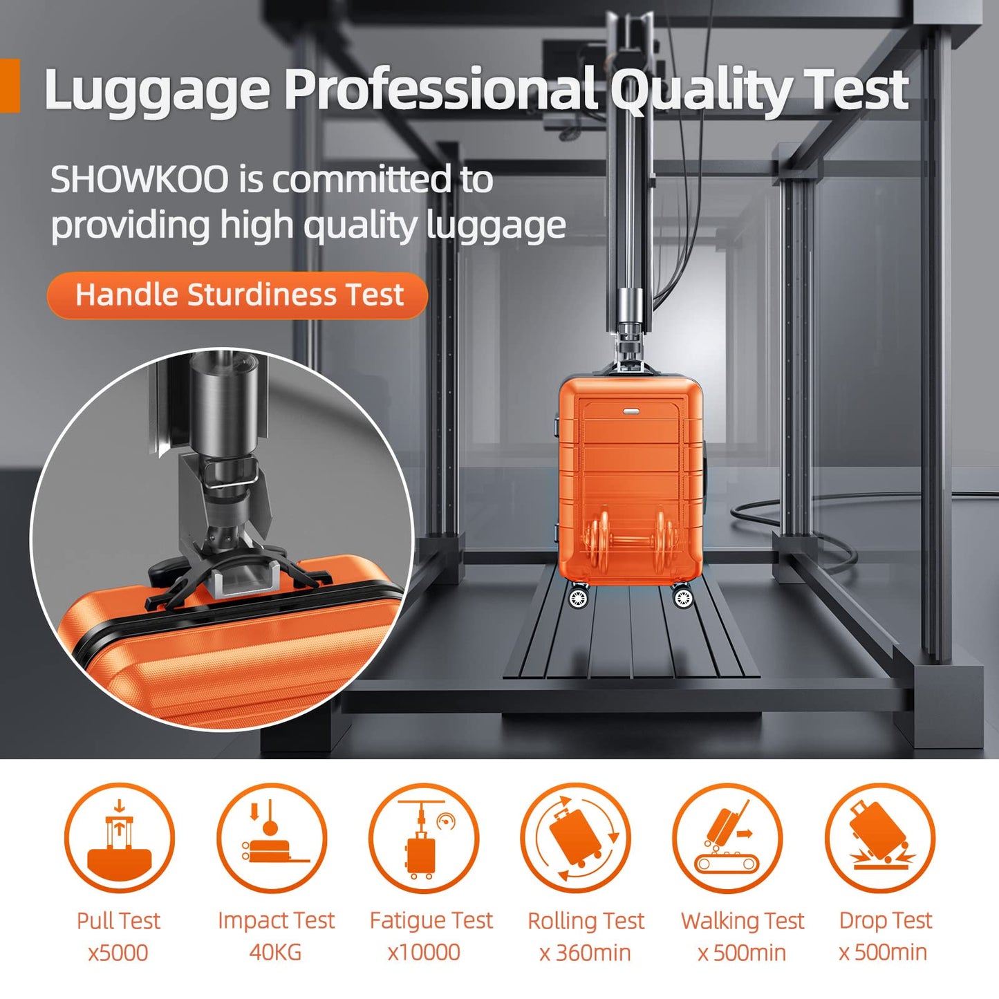 Expandable ShowKoo Suitcase - Durable & TSA Lock