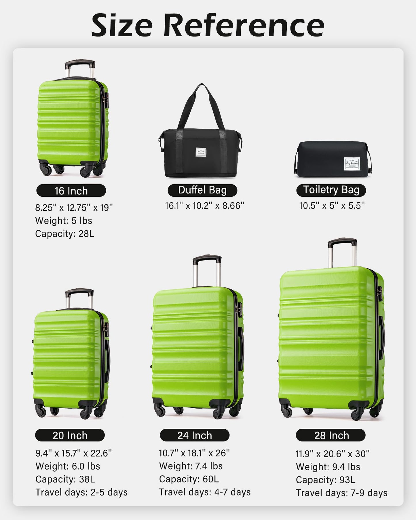 VoyagePro 6-Piece Hardshell Luggage Set