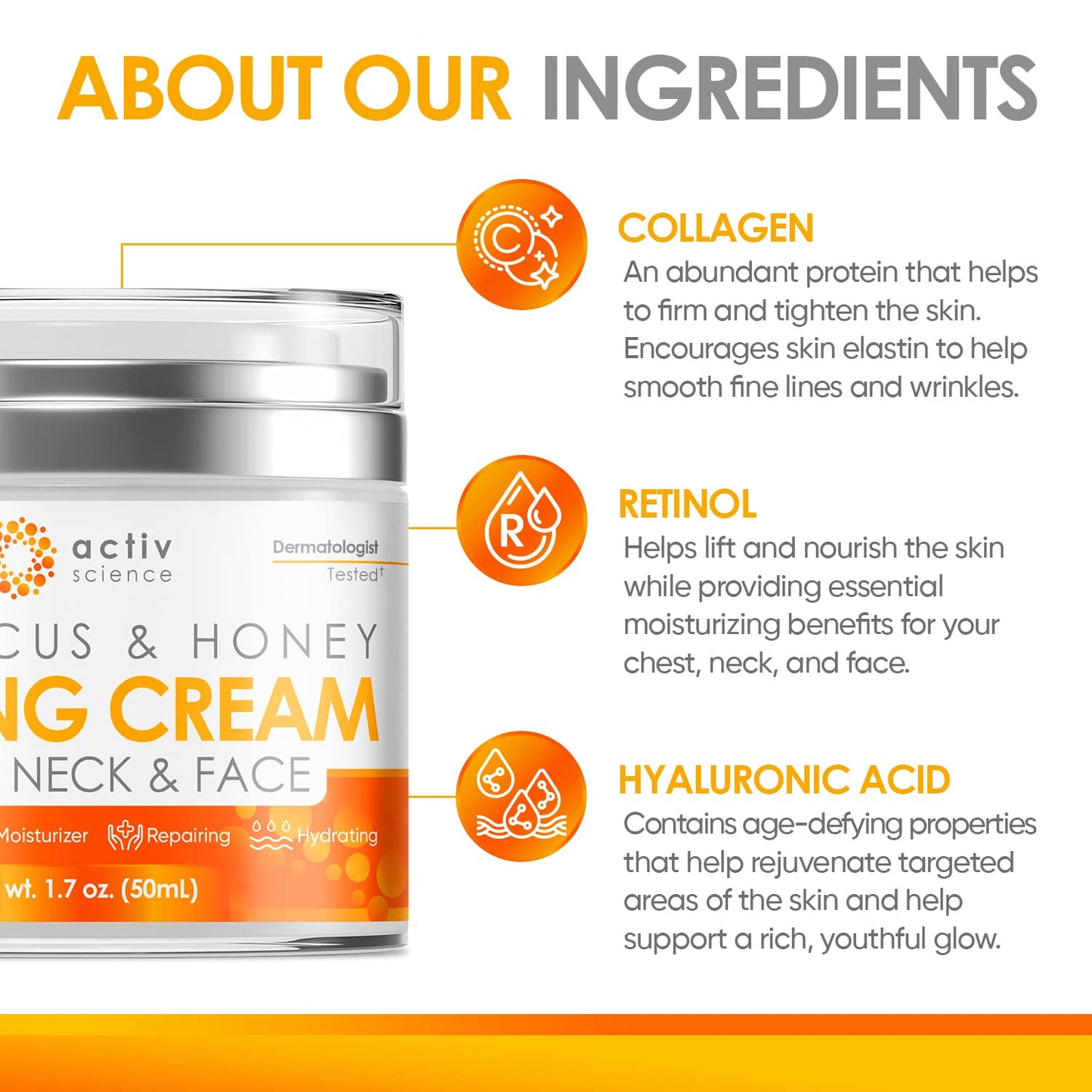 ActiveScience NeckLift Cream - Firm & Hydrate Formula
