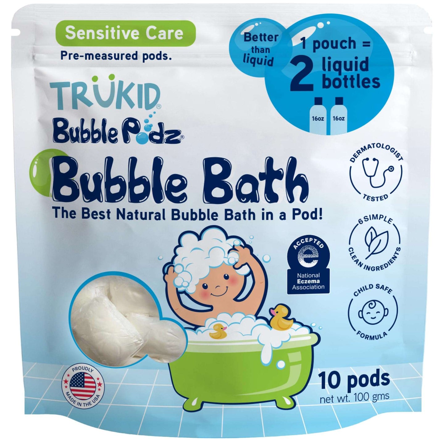 TruKid Bubble Podz: Gentle Lavender Bath Bombs