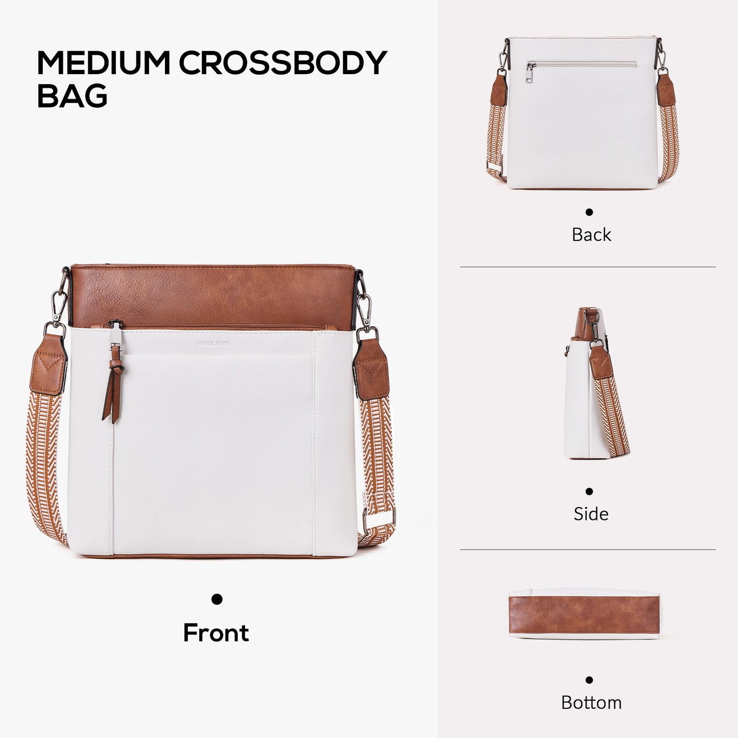 Chic Leather Crossbody with Card Slots for Women