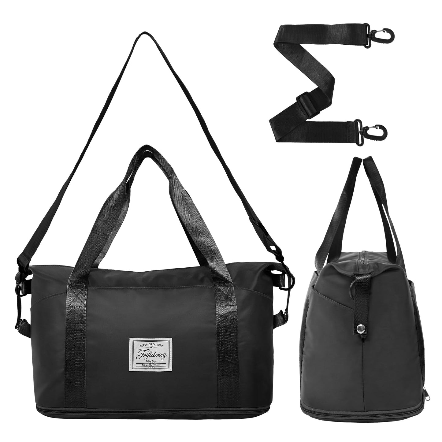 Pink Expandable Travel Duffel with Wet Pocket