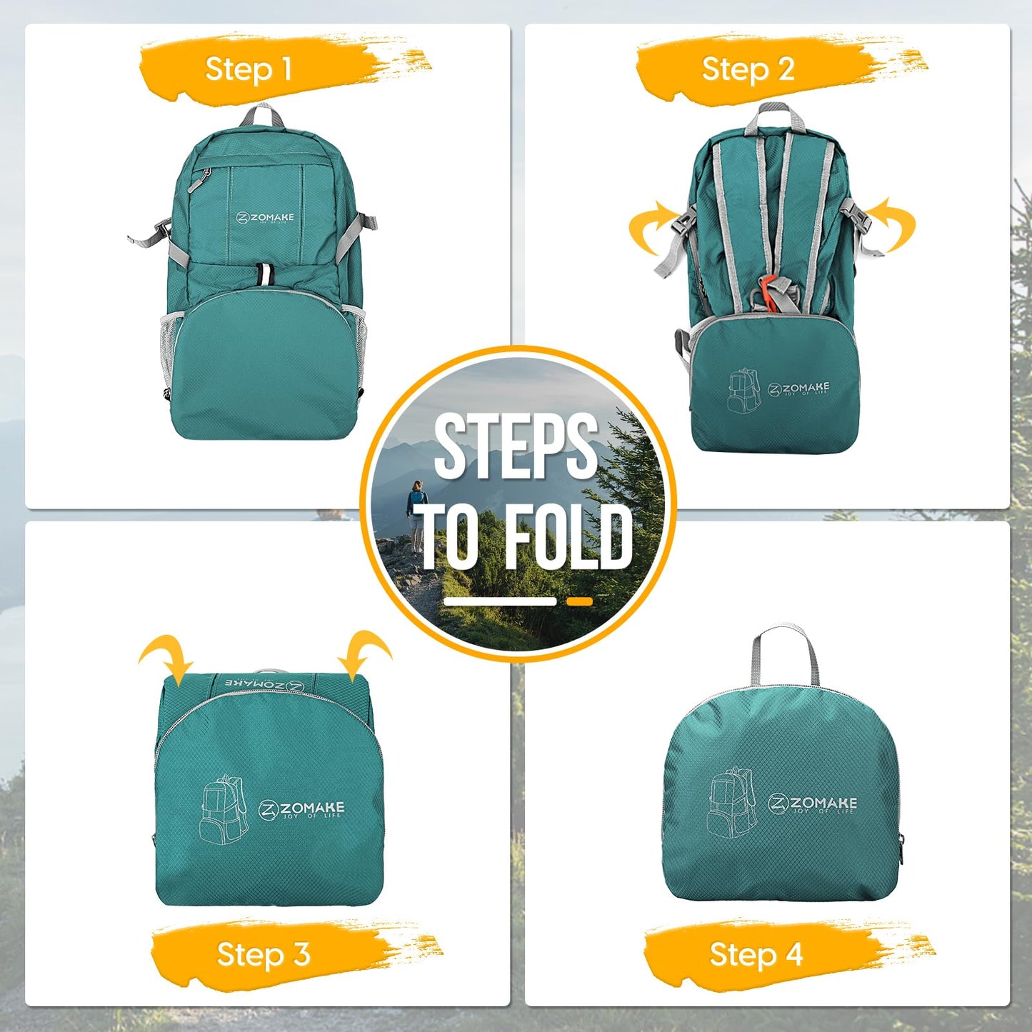 ZOMAKE 35L Compact Waterproof Hiking Backpack
