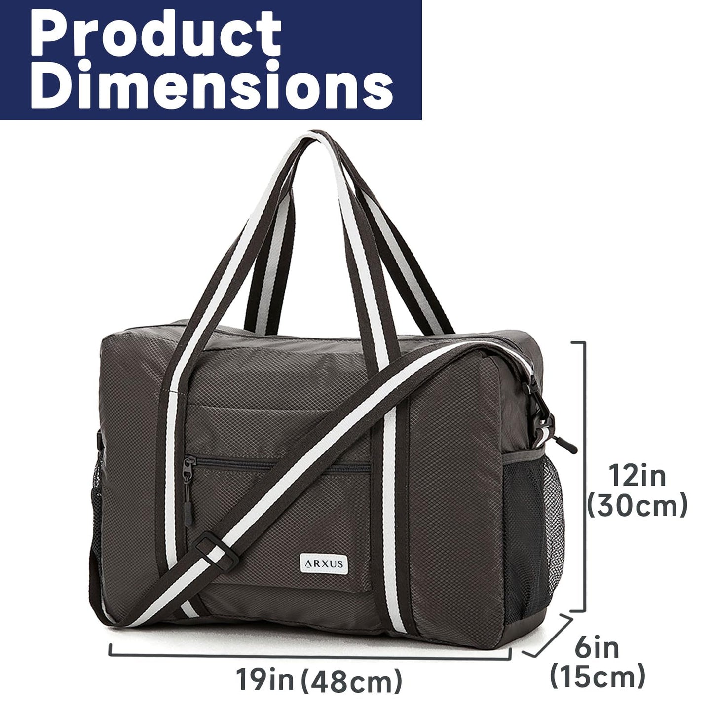 TravelLite Foldable Waterproof Duffle Tote Bag