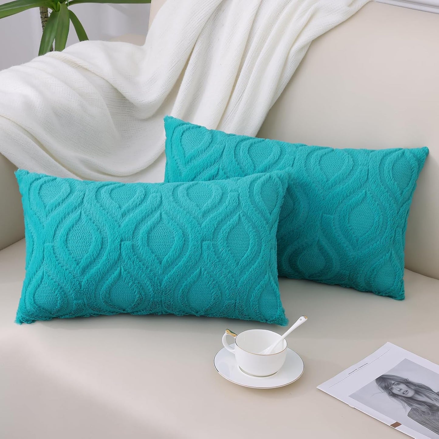 Farmhouse Faux Wool Pillow Covers