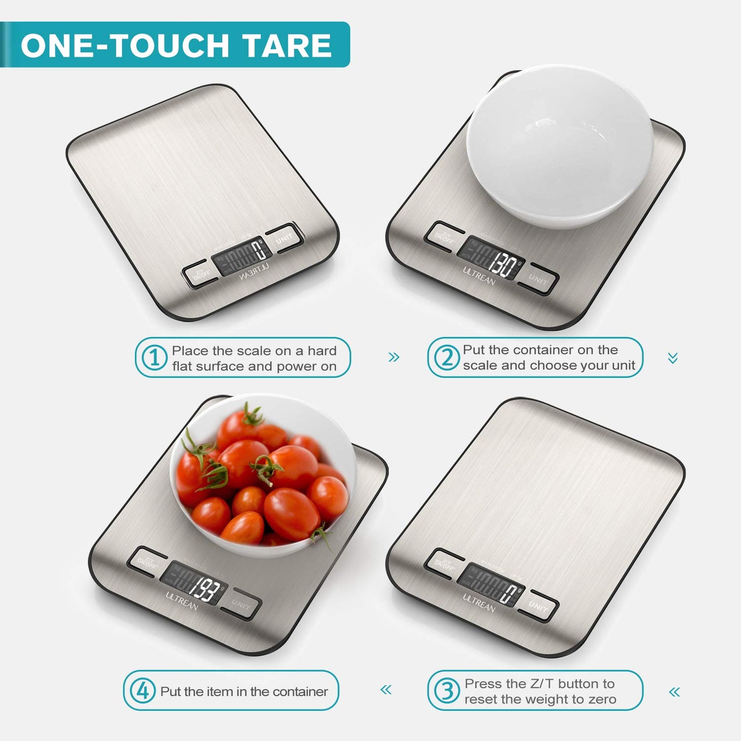Ultrean Kitchen Scale - 11lb Capacity