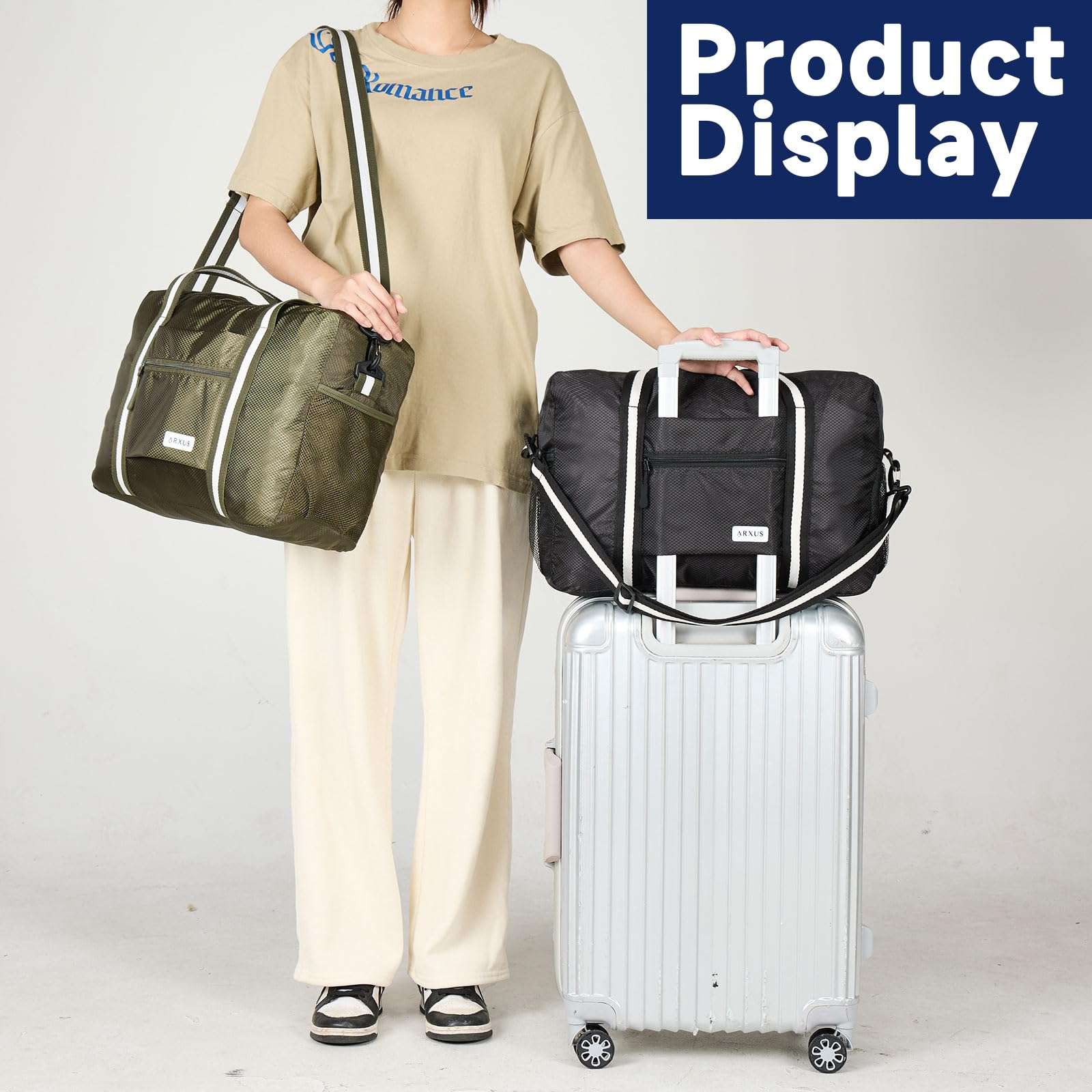 TravelLite Foldable Waterproof Duffle Tote Bag