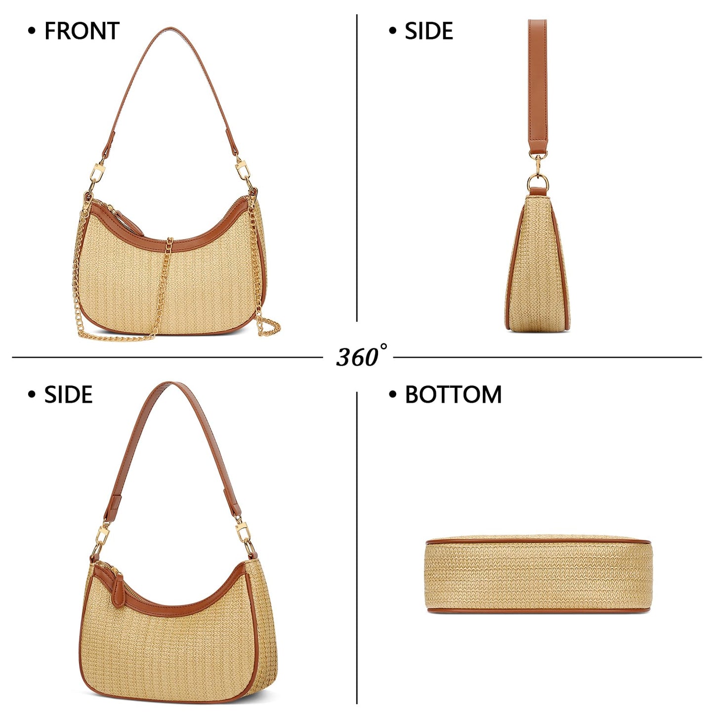 Chic Retro Hobo Bag - KKXIU Women's Purse Collection