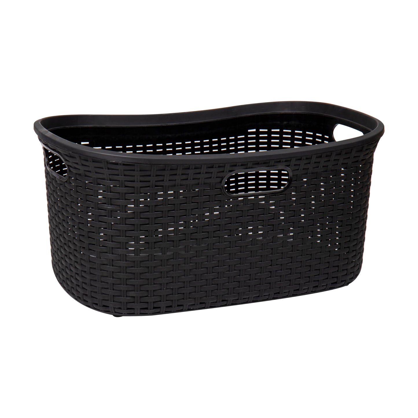 Ivory Wicker Mind Reader 40L Laundry Basket