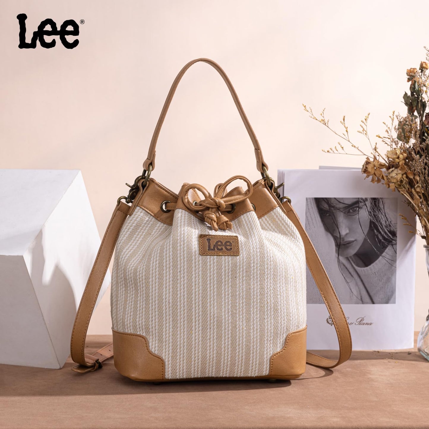 Montana West Lee Drawstring Hobo Bucket Bag