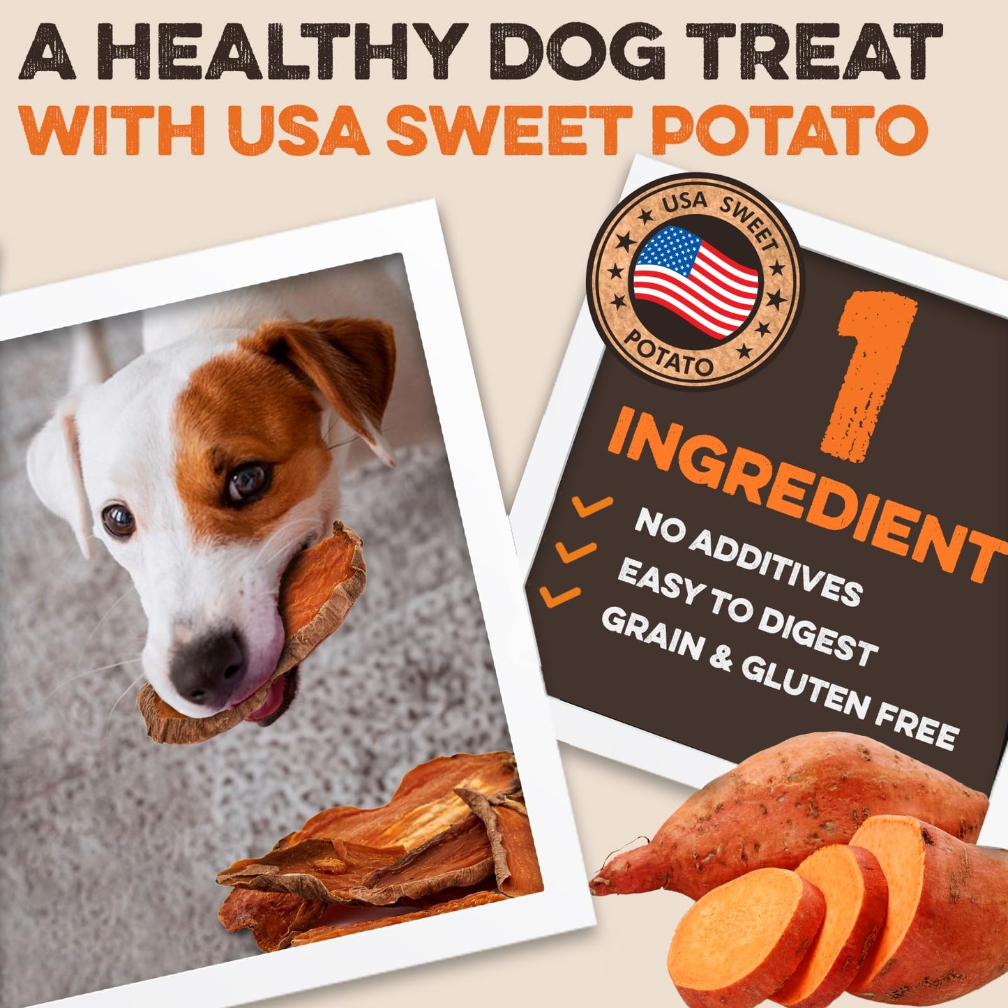 Brutus & Barnaby Sweet Potato Pup Delights