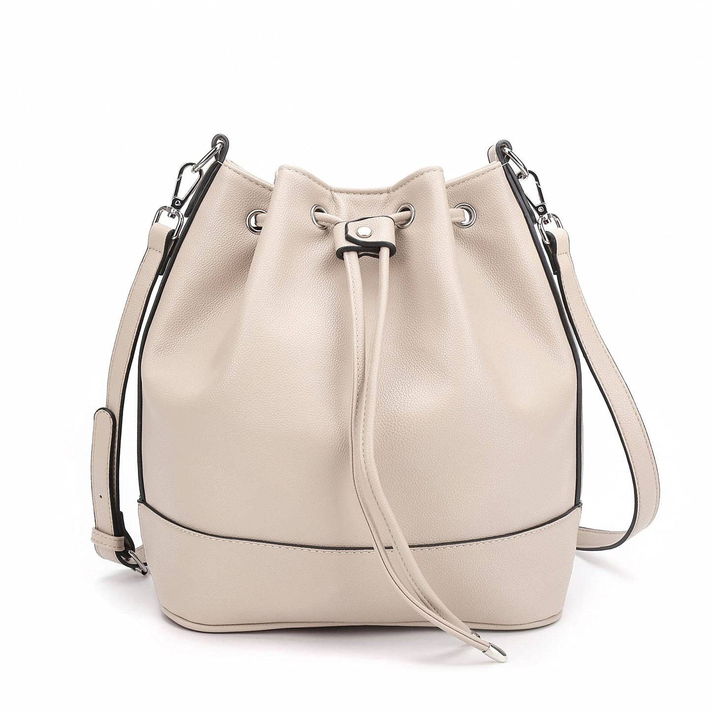 AFKOMST Chic Leather Bucket & Crossbody Bag Set