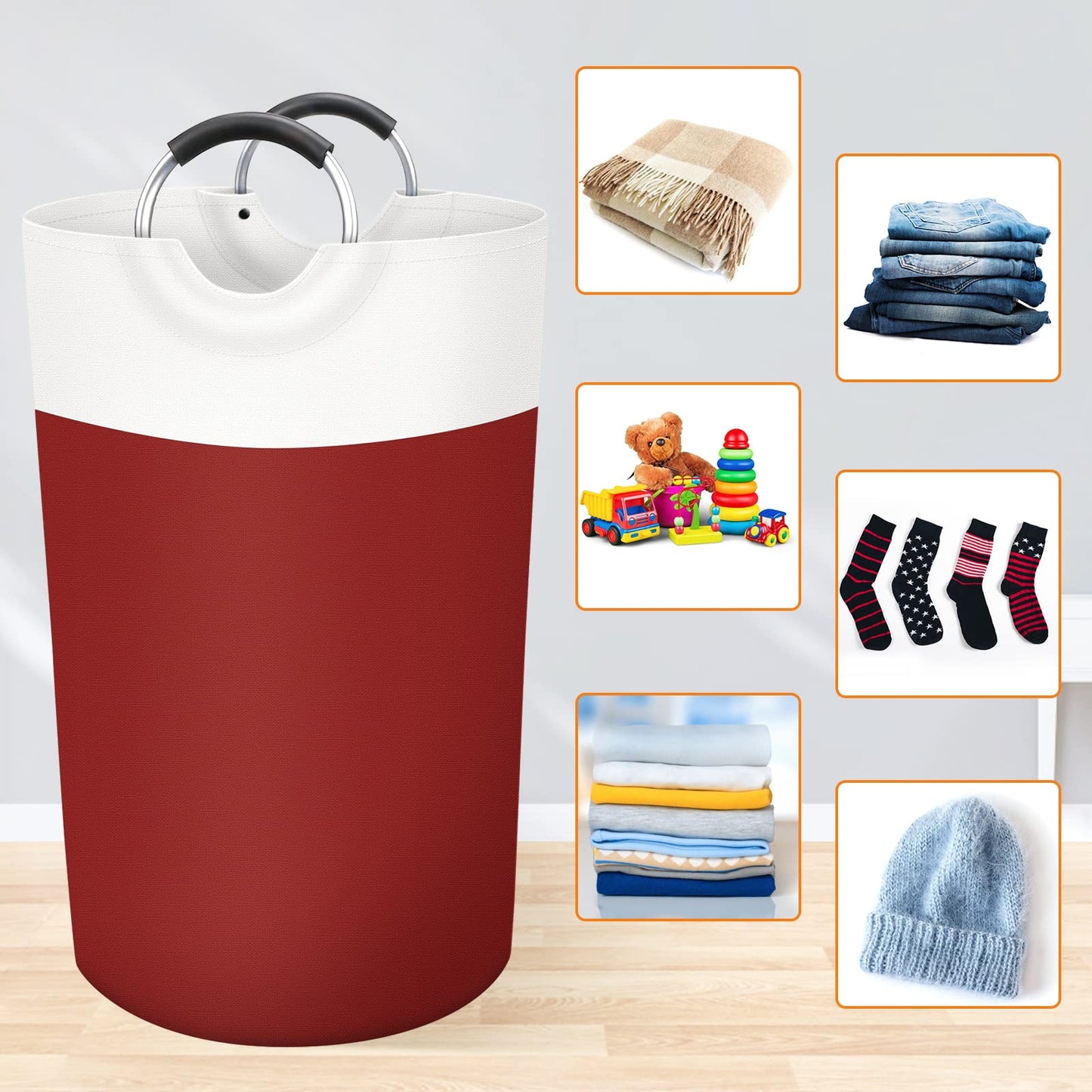BlissTotes 90L Collapsible Laundry Hamper - Black