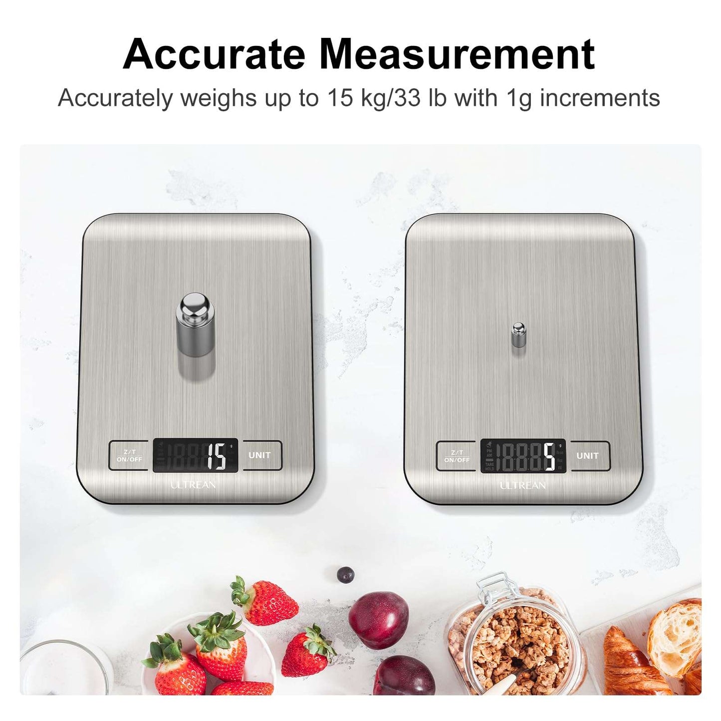 Ultrean Kitchen Scale - 11lb Capacity