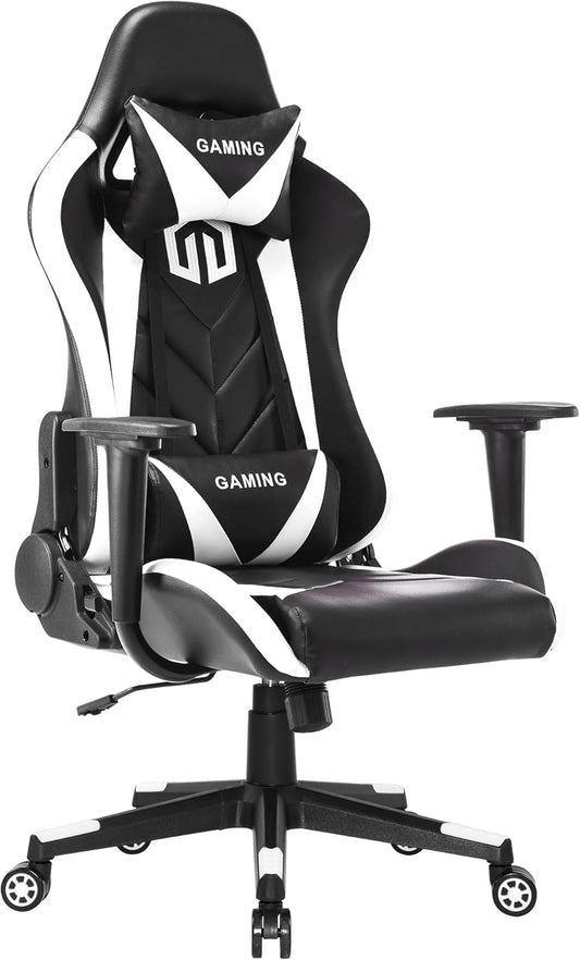 GOTMINSI Ergonomic Racing Desk Chair - White