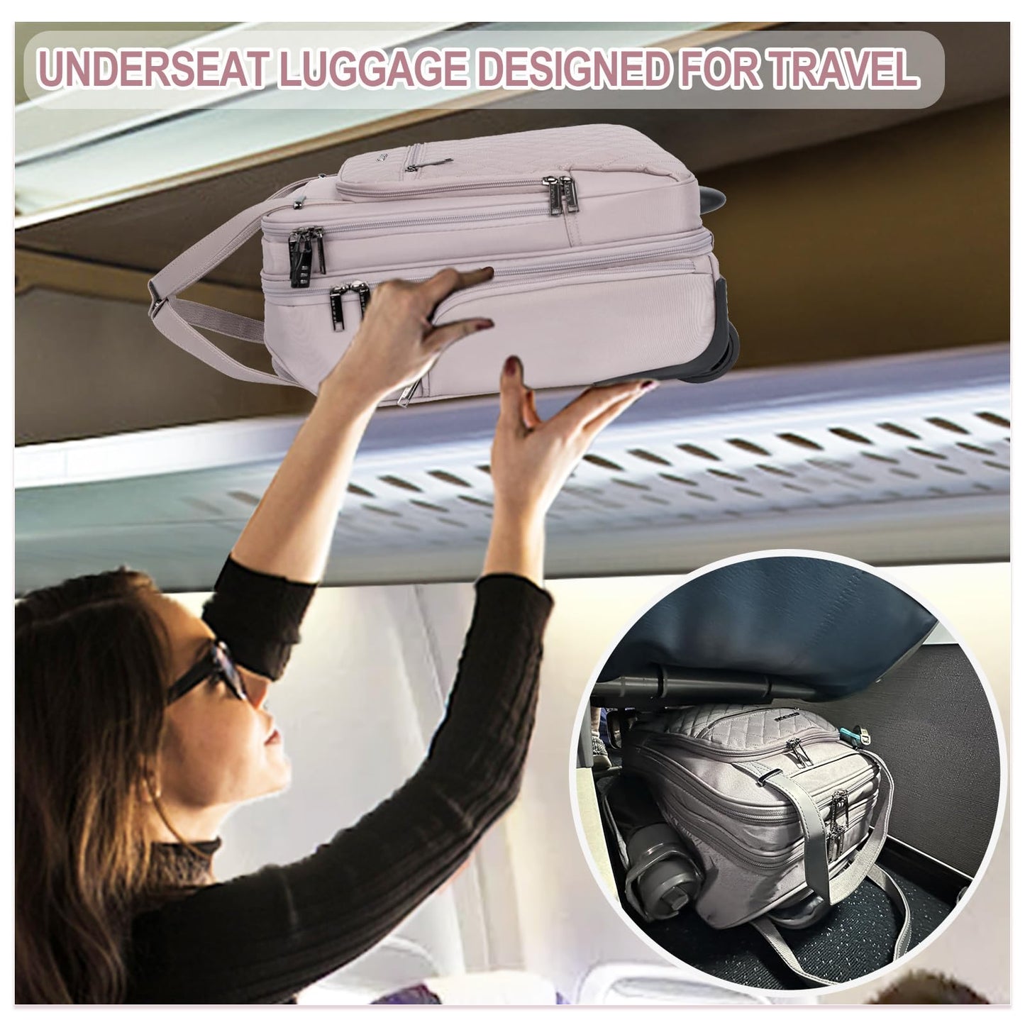 EMPSIGN 16 Wheeled Underseat Travel Bag