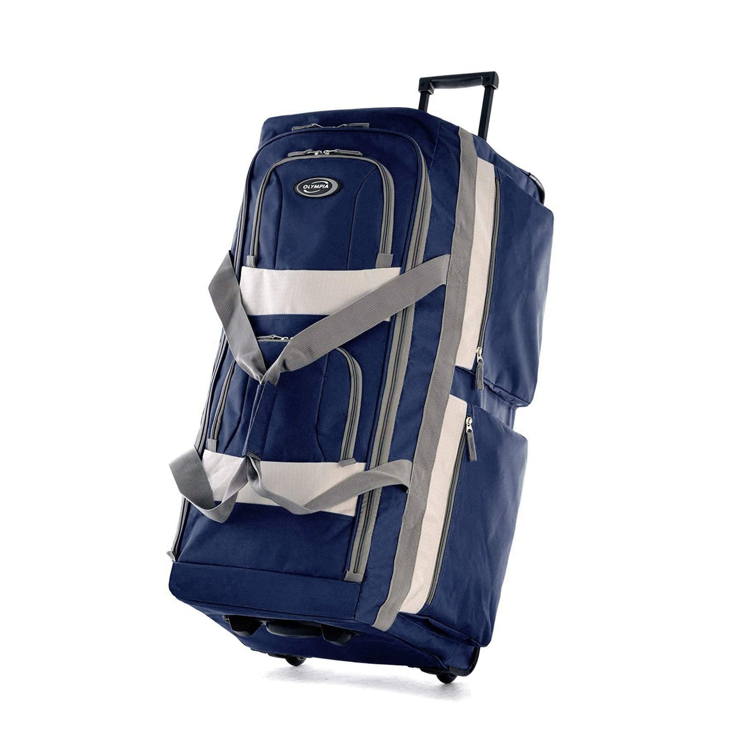 Olympia 22 Max Wheeled Duffel: 8-Pocket Water-Resist