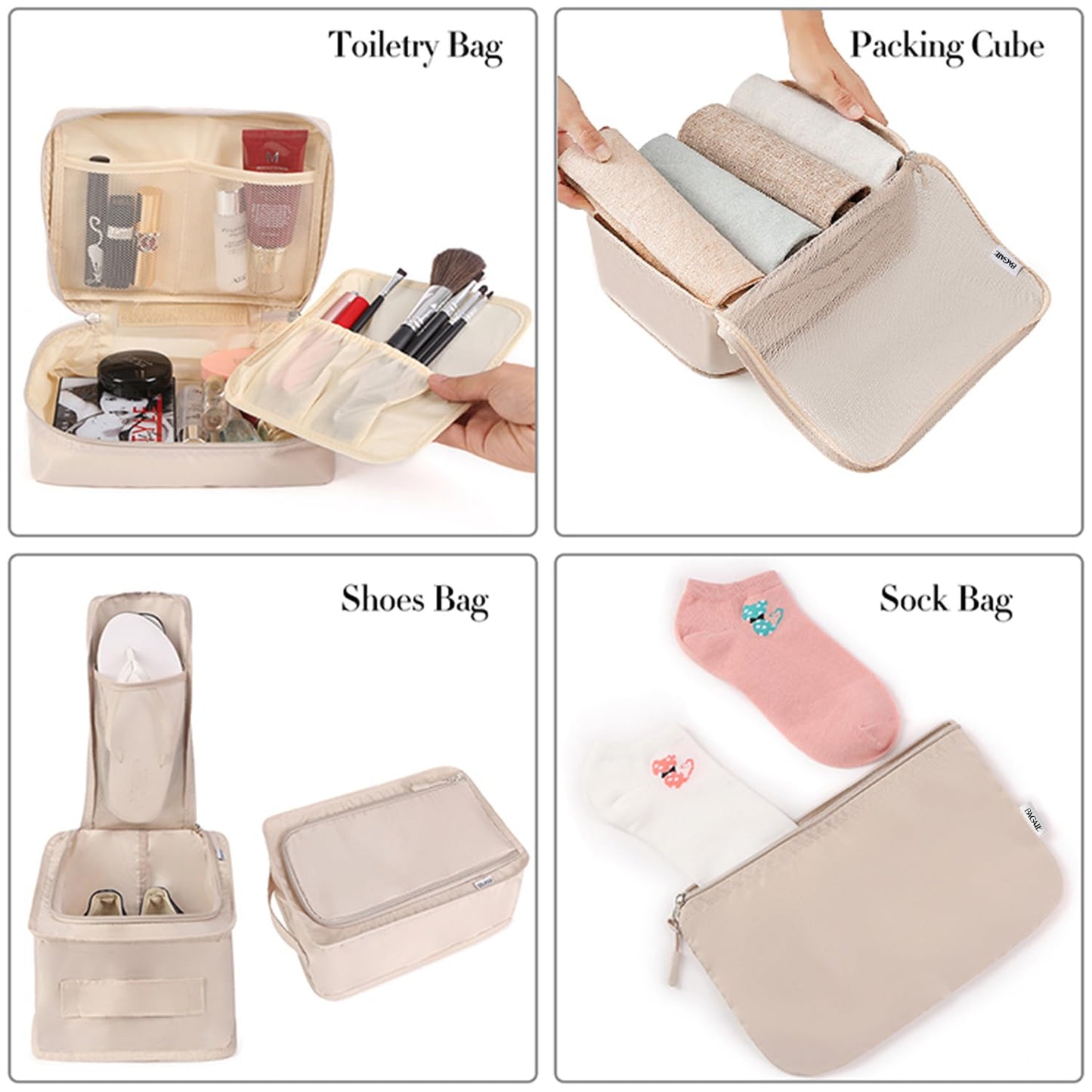 TravelMate 8-Piece Packing Cubes