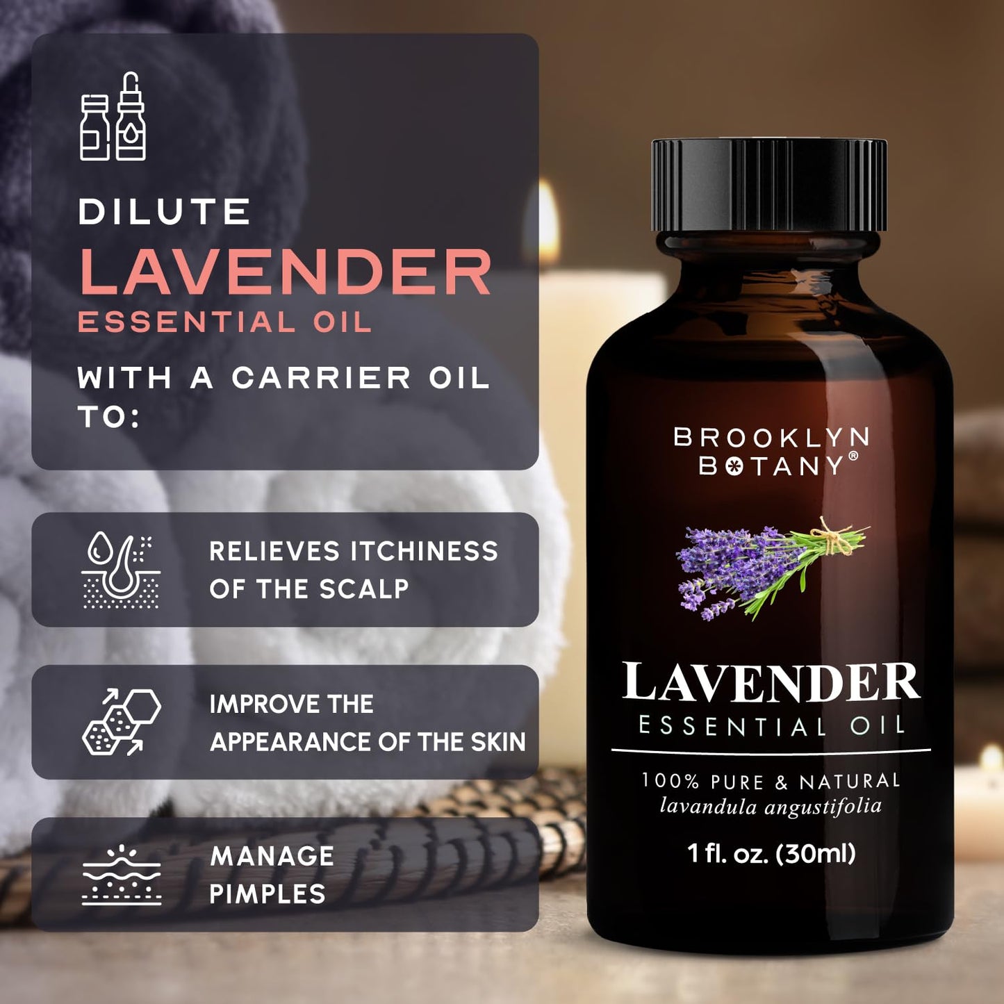 Brooklyn Botany Premium Lavender Oil - 4 Fl Oz