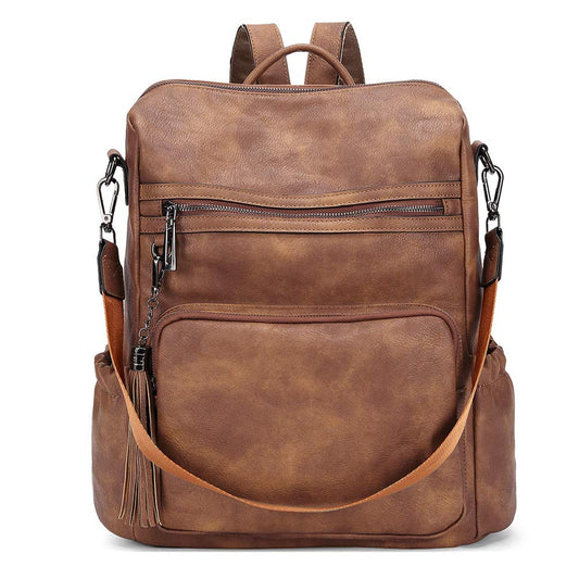 CLUCI Luxe Convertible Leather Backpack Purse
