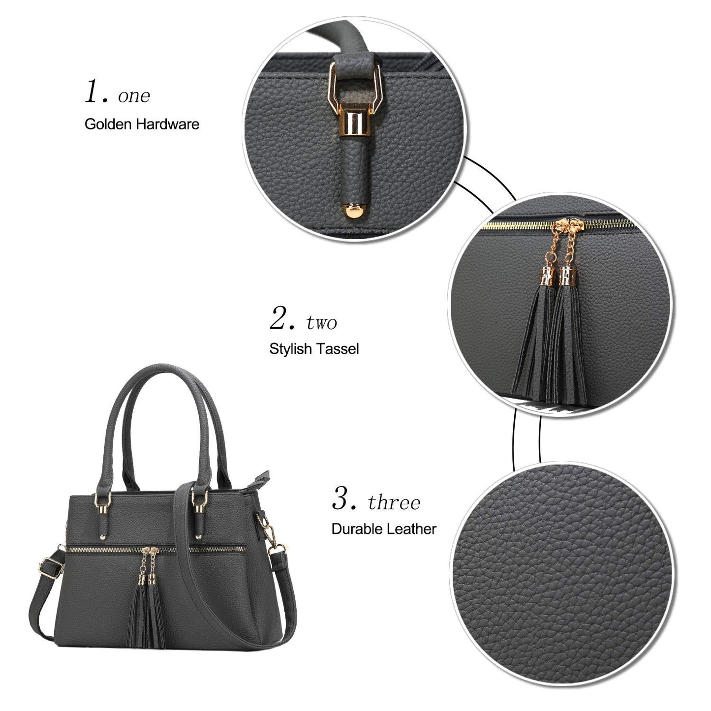 Luxe Leather Satchel & Crossbody Bags