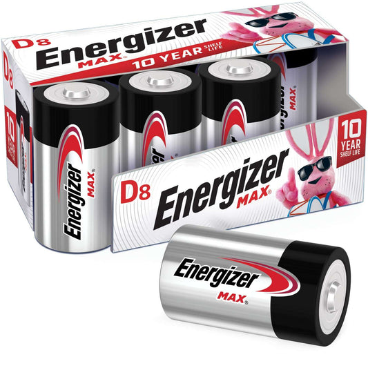 Energizer Premium D Alkaline Batteries 8-Pack