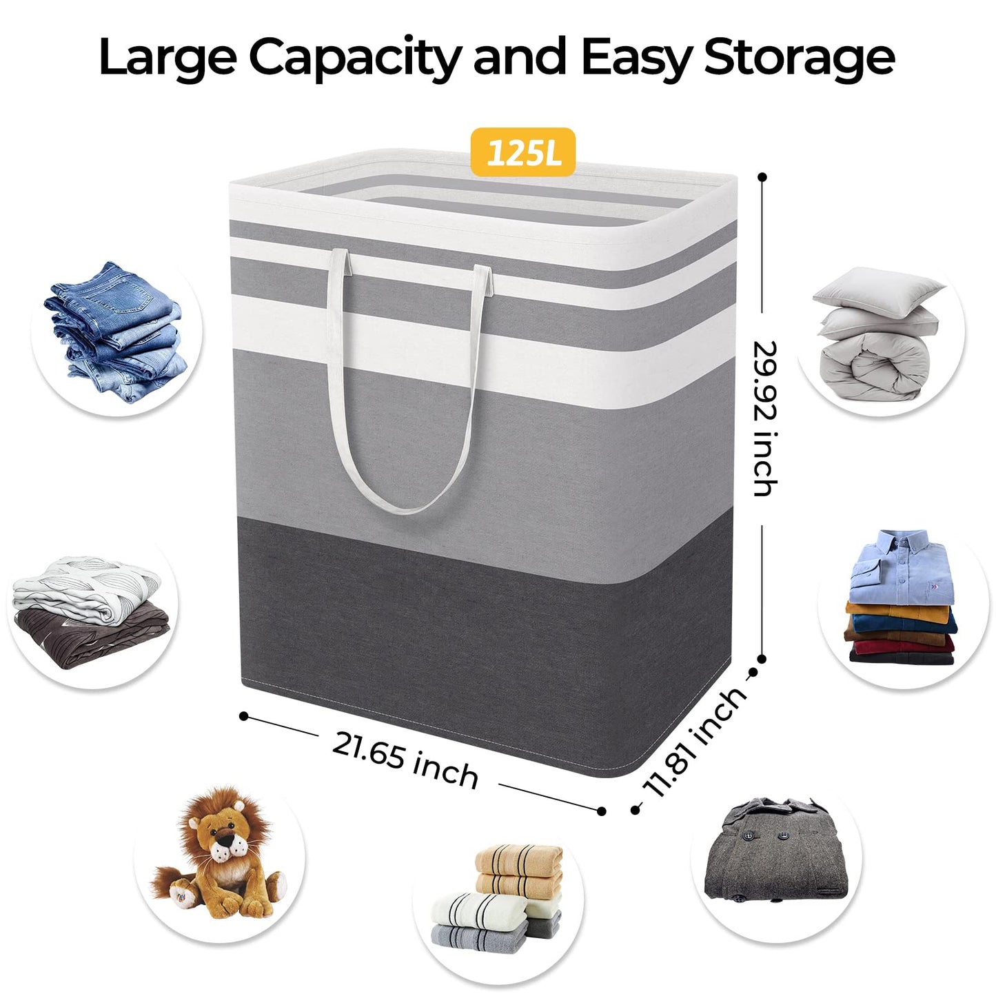 HomeHacks Duo Waterproof Laundry Baskets