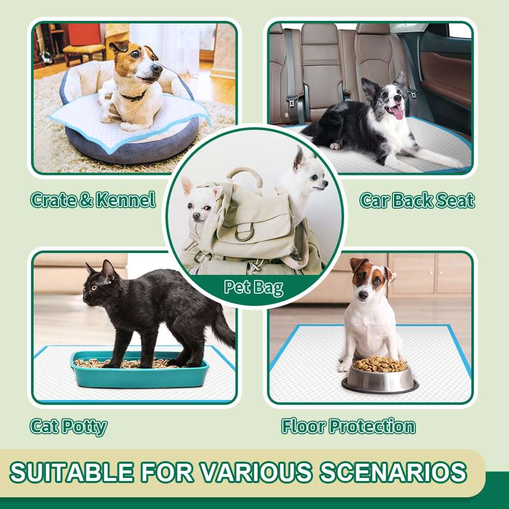 Puppy Pee Pro Pads - 100 Count Super Absorbent Set