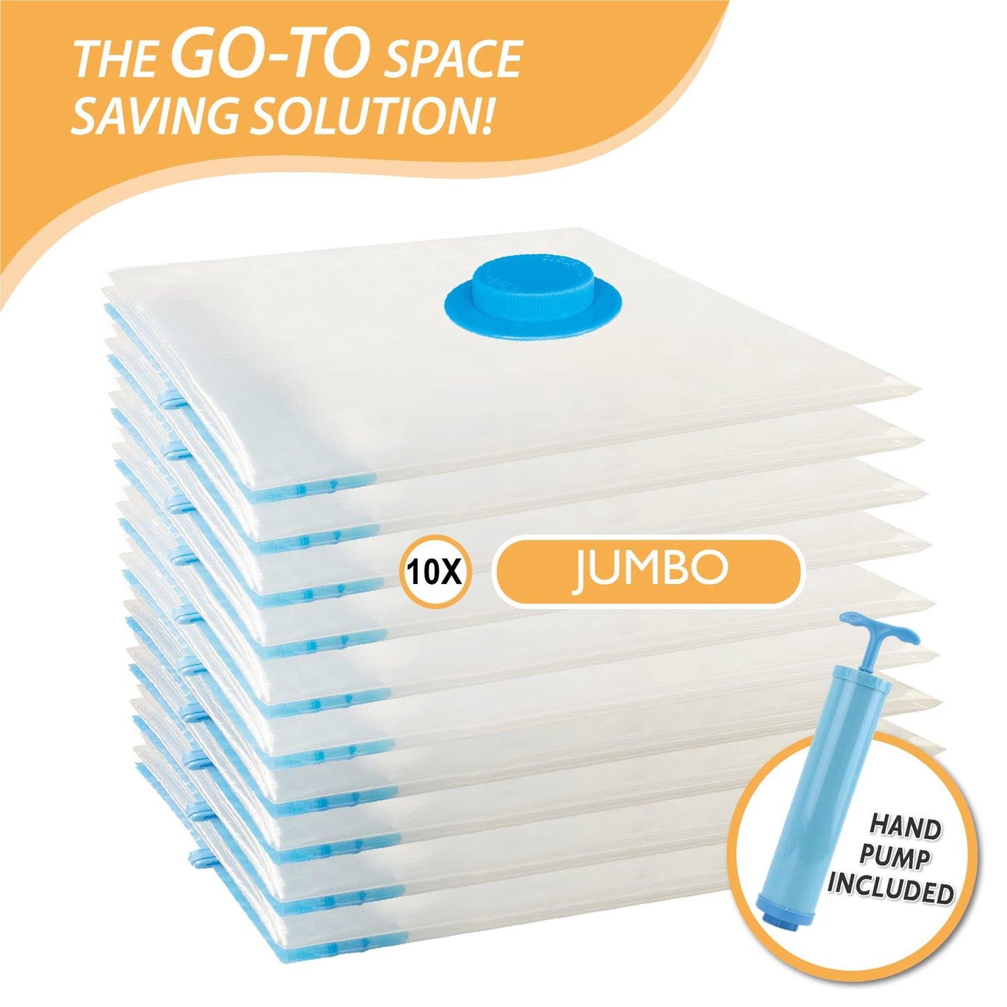 CozyVac Travel Bags with Pump - 6 Pack Space Savers