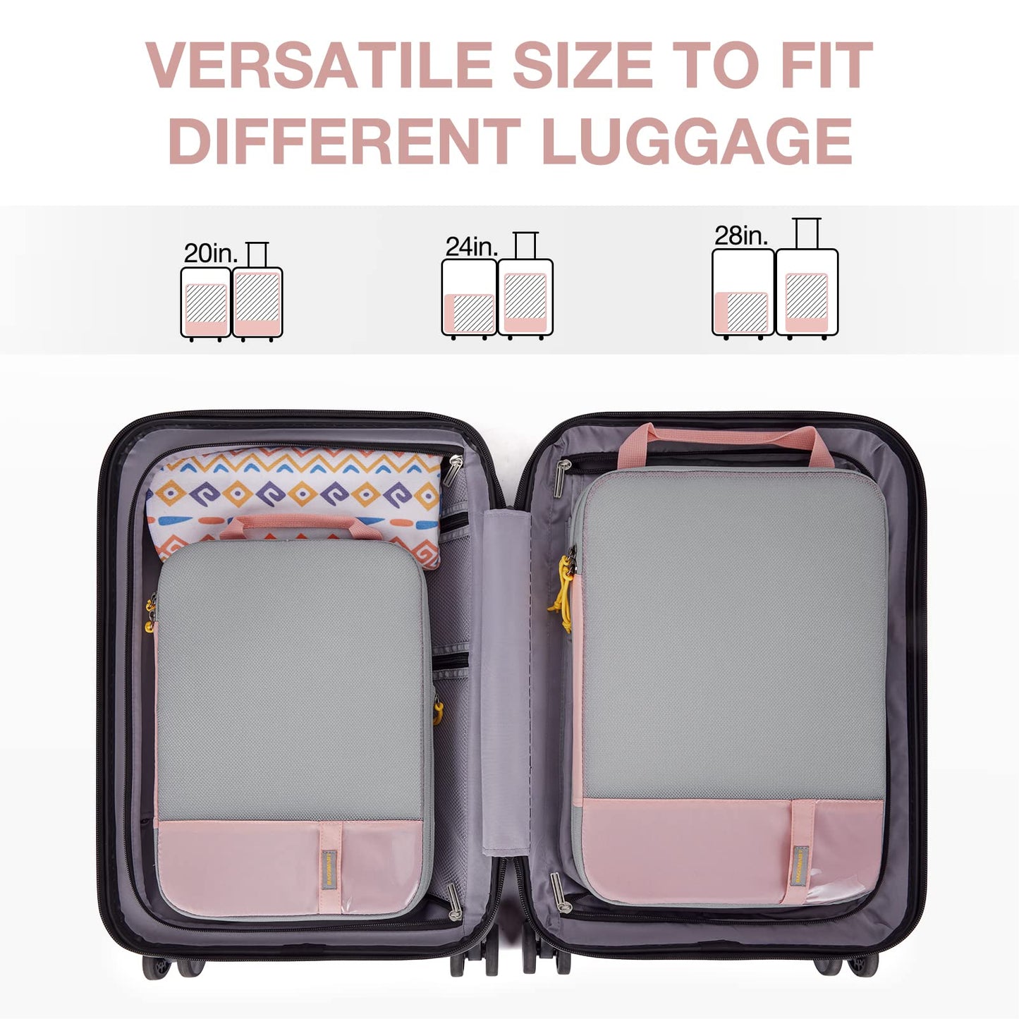 PackPro 6 Set Compression Cubes for Travel