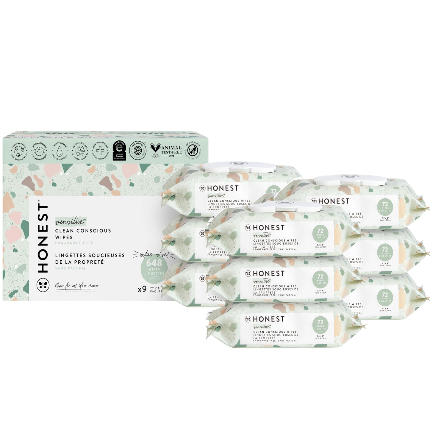 EcoGentle Multi-Use Wipes for Sensitive Skin