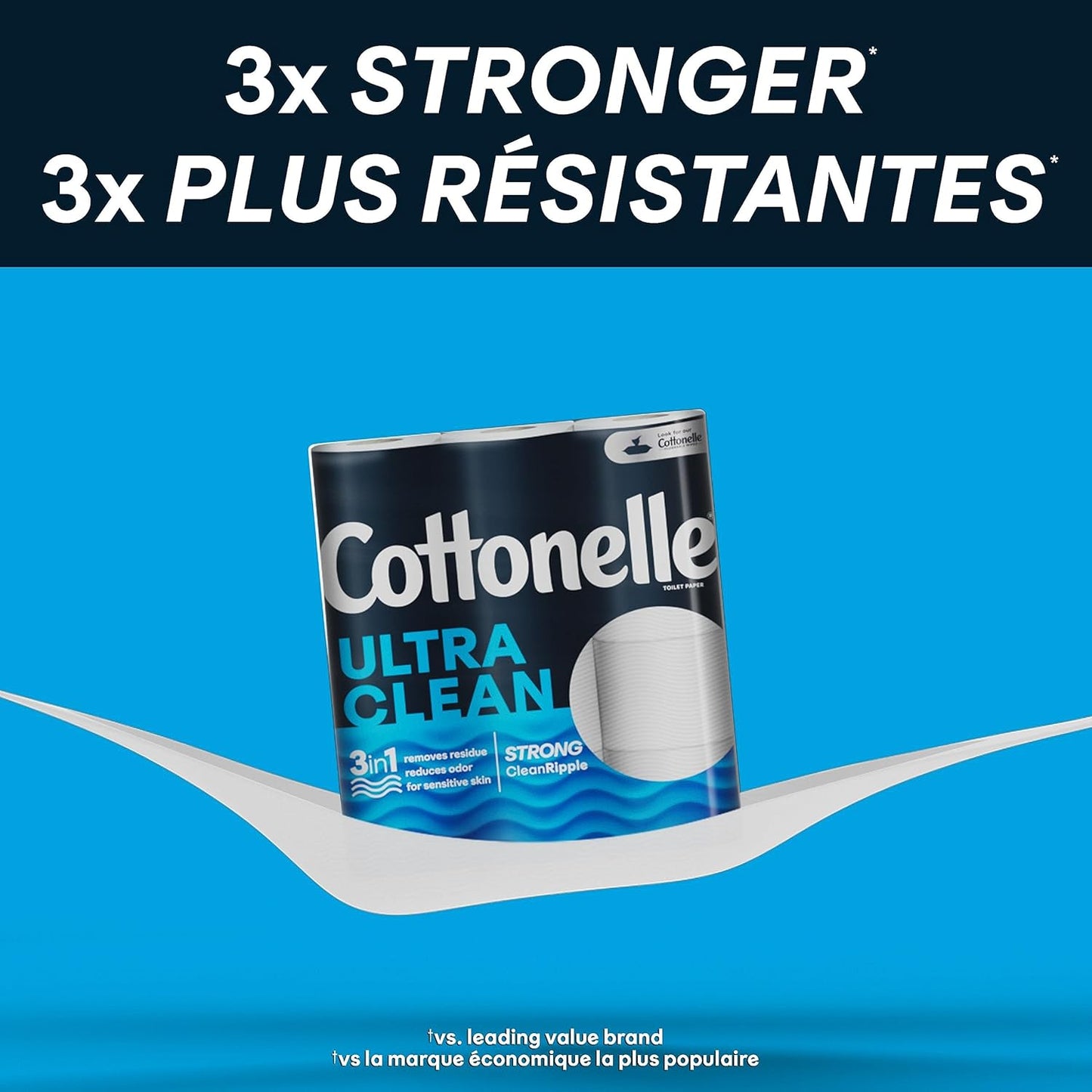 Cottonelle Ultra Clean Toilet Paper: 18 Mega Rolls (72 Regular Rolls), 284 Sheets Each
