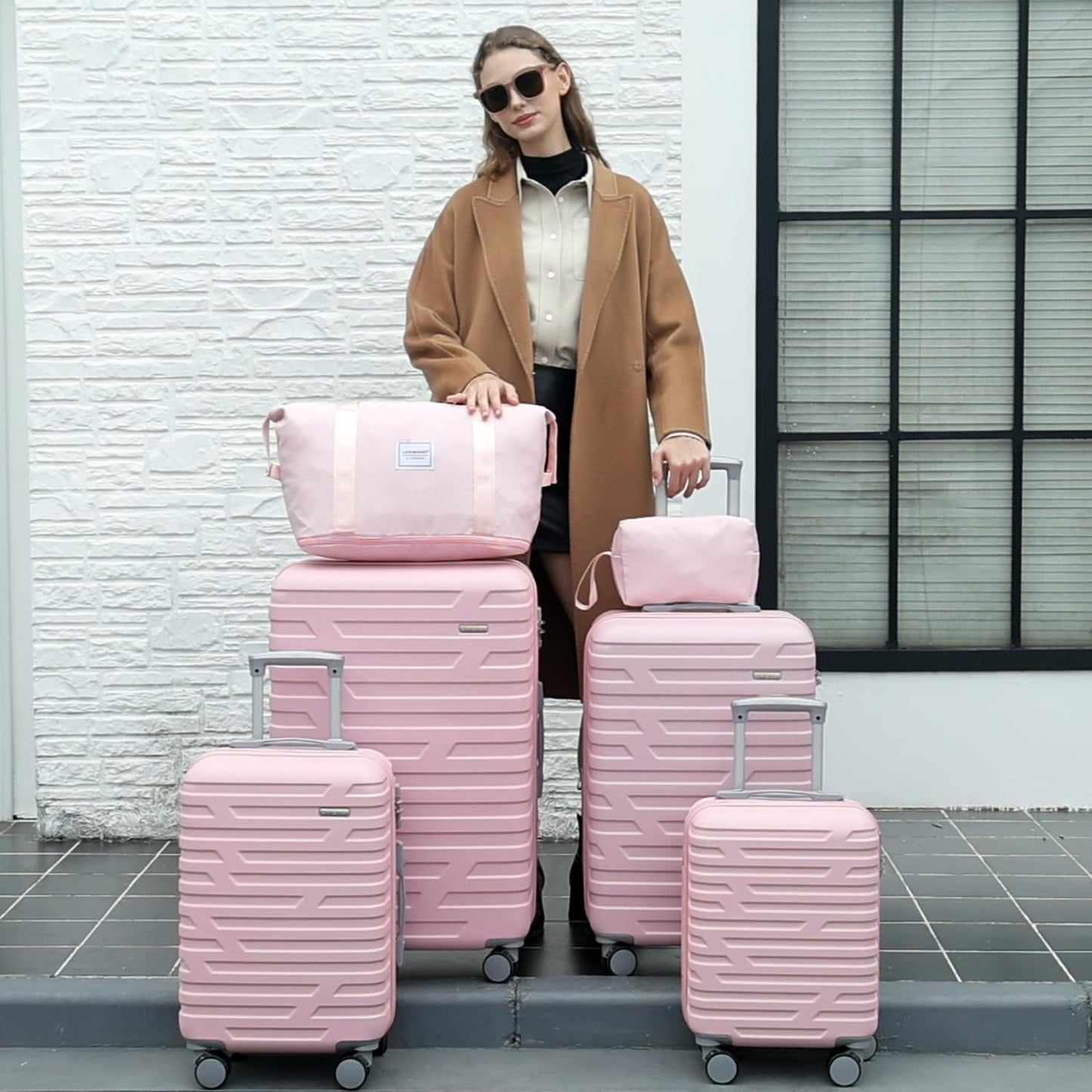 LAVENDER 6pc Hardside Spinner Luggage
