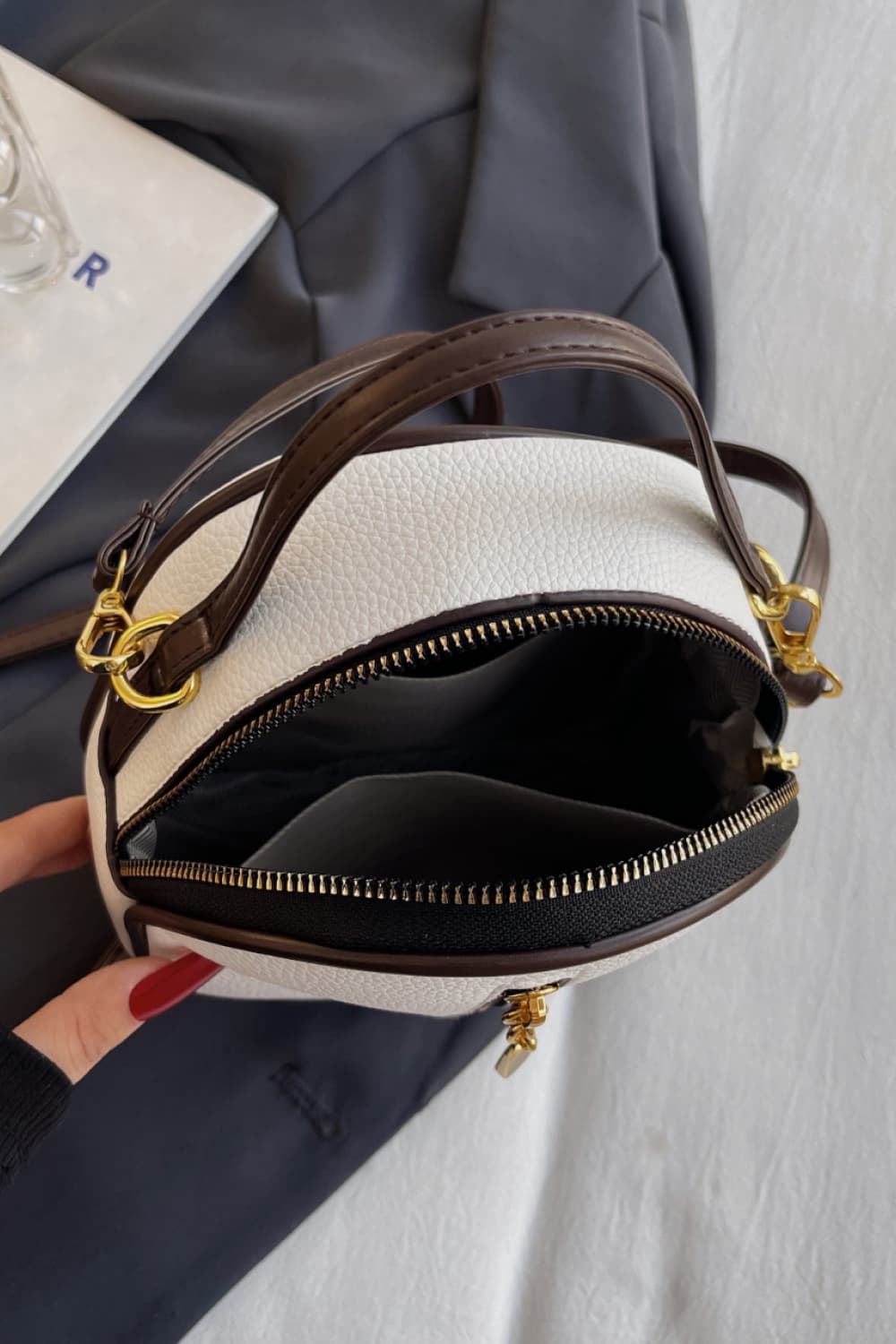 PU Leather Handbag - Premium Handbags from Trendsi - Just $19.99! Shop now at Handbags Specialist Headquarter