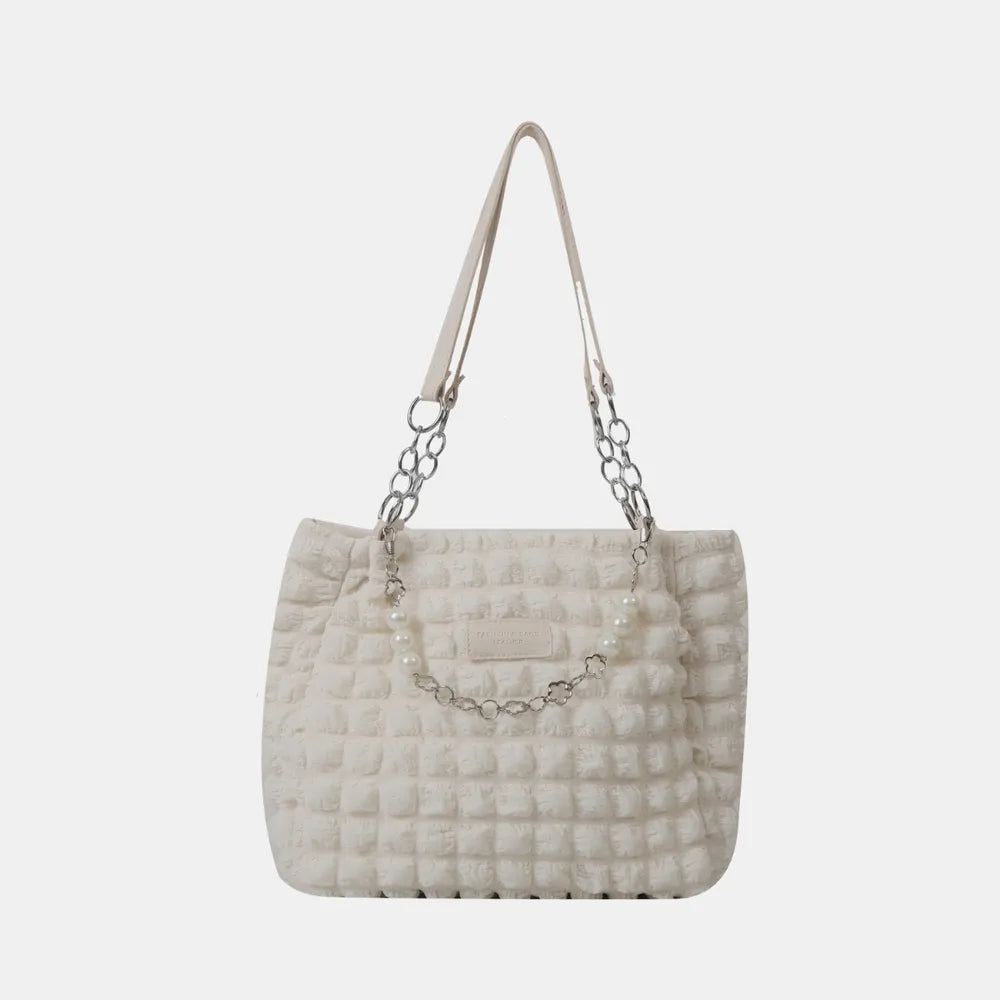 Bubble Textured Tote Bag - Premium Tote Bag from Trendsi - Just $39.99! Shop now at Handbags Specialist Headquarter