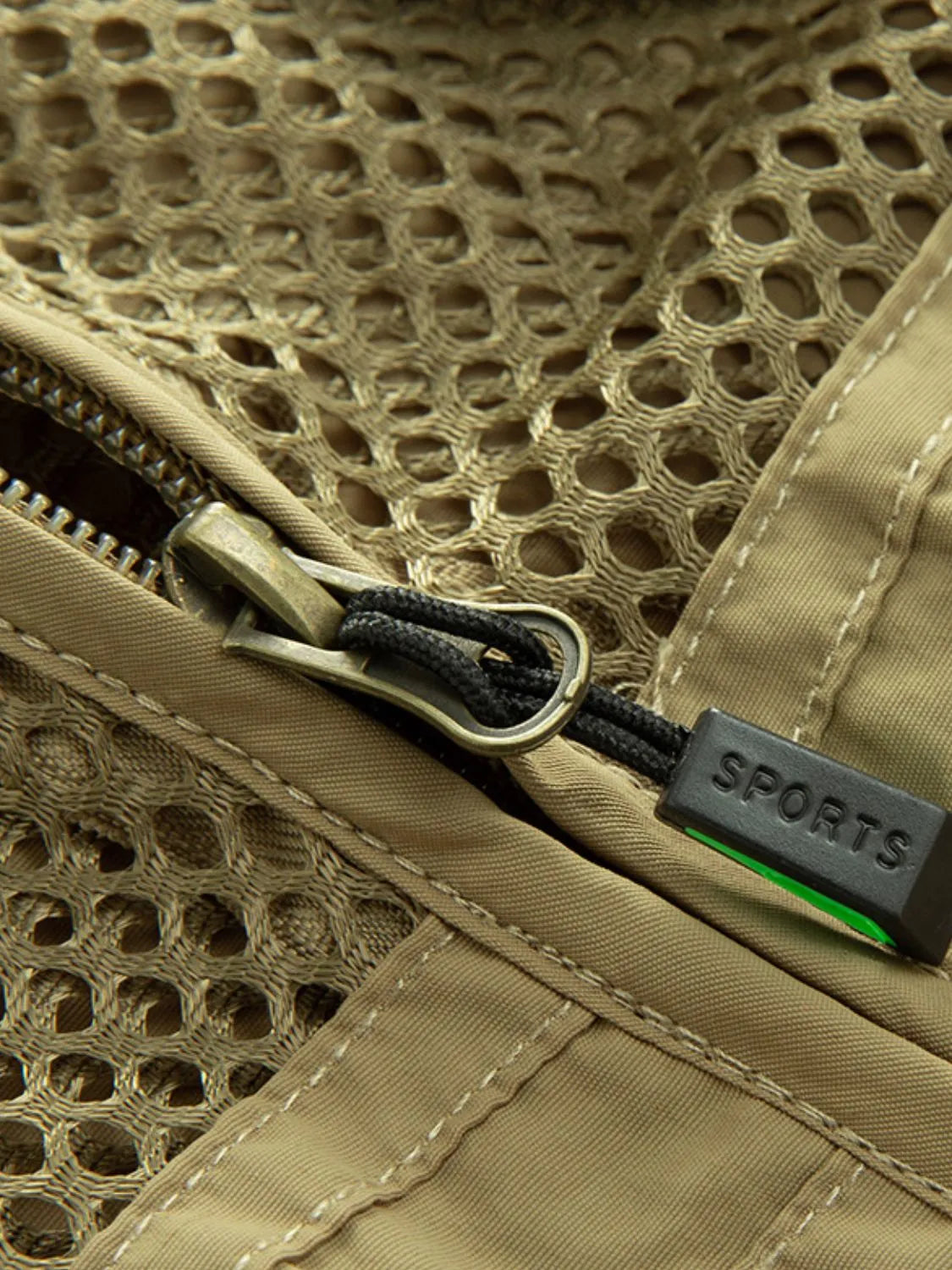 Men's Plus Size Zip Up Mesh Vest - Premium Men's Zip Up Vest from Trendsi - Just $80.85! Shop now at Handbags Specialist Headquarter