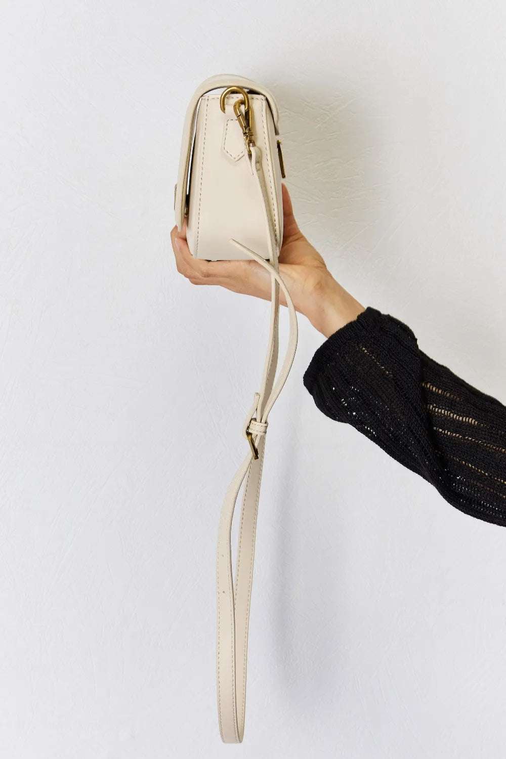 David Jones PU Leather Crossbody Bag - Premium Crossbody Bag from Trendsi - Just $40.99! Shop now at Handbags Specialist Headquarter