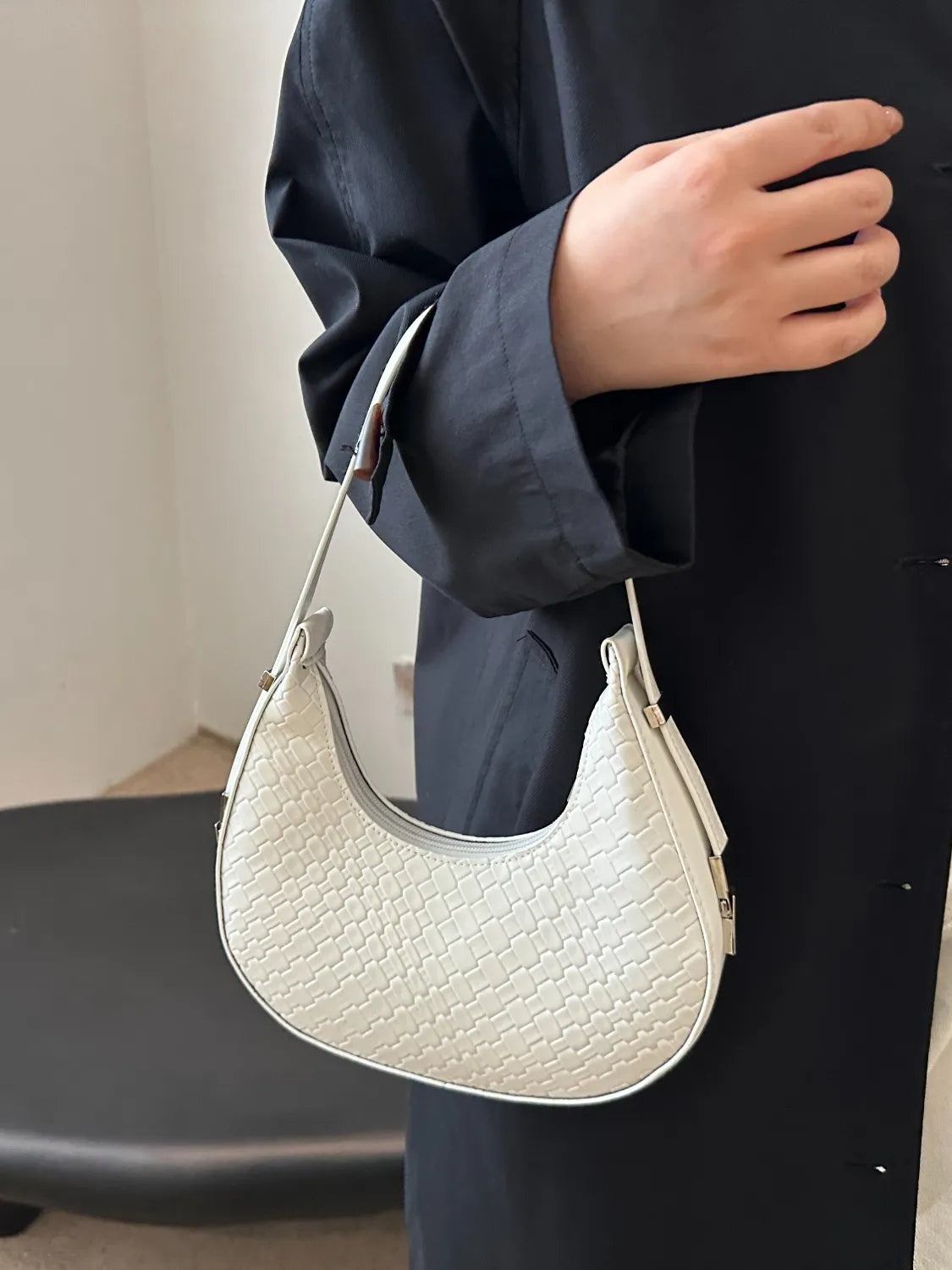 PU Leather Shoulder Bag.