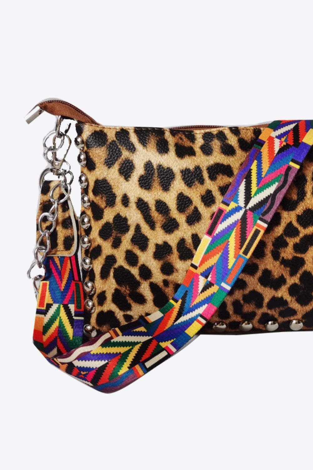 Adored PU Leather Studded Shoulder Bag - Premium handbags from Trendsi - Just $24.99! Shop now at Handbags Specialist Headquarter