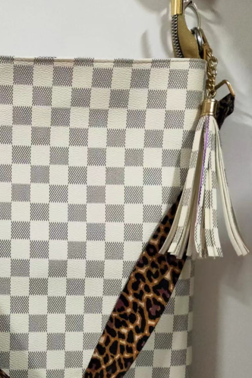 Adored PU Leather Shoulder Bag with Tassel - Premium handbags from Trendsi - Just $32.99! Shop now at Handbags Specialist Headquarter