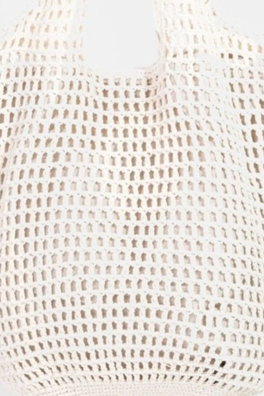 Fame Braided Mesh Hobo Shoulder Tote Bag.