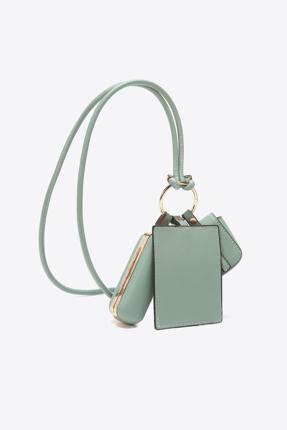 Nicole Lee USA Vegan Leather 3-Piece Lanyard Set - Premium Handbags from Trendsi - Just $59.99! Shop now at Handbags Specialist Headquarter