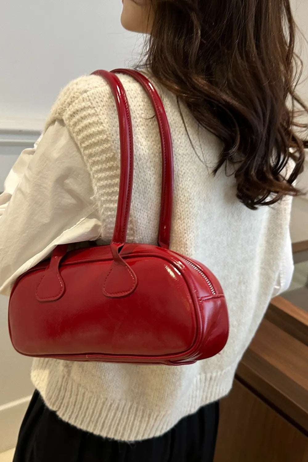 PU Leather Shoulder Bag - Premium Crossbody Bag from Trendsi - Just $18.99! Shop now at Handbags Specialist Headquarter