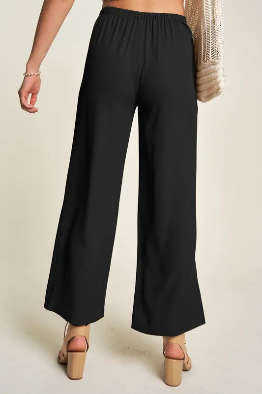 Davi & Dani Wide Leg Mid-Rise Pants - Premium  from Trendsi - Just $47.99! Shop now at Handbags Specialist Headquarter