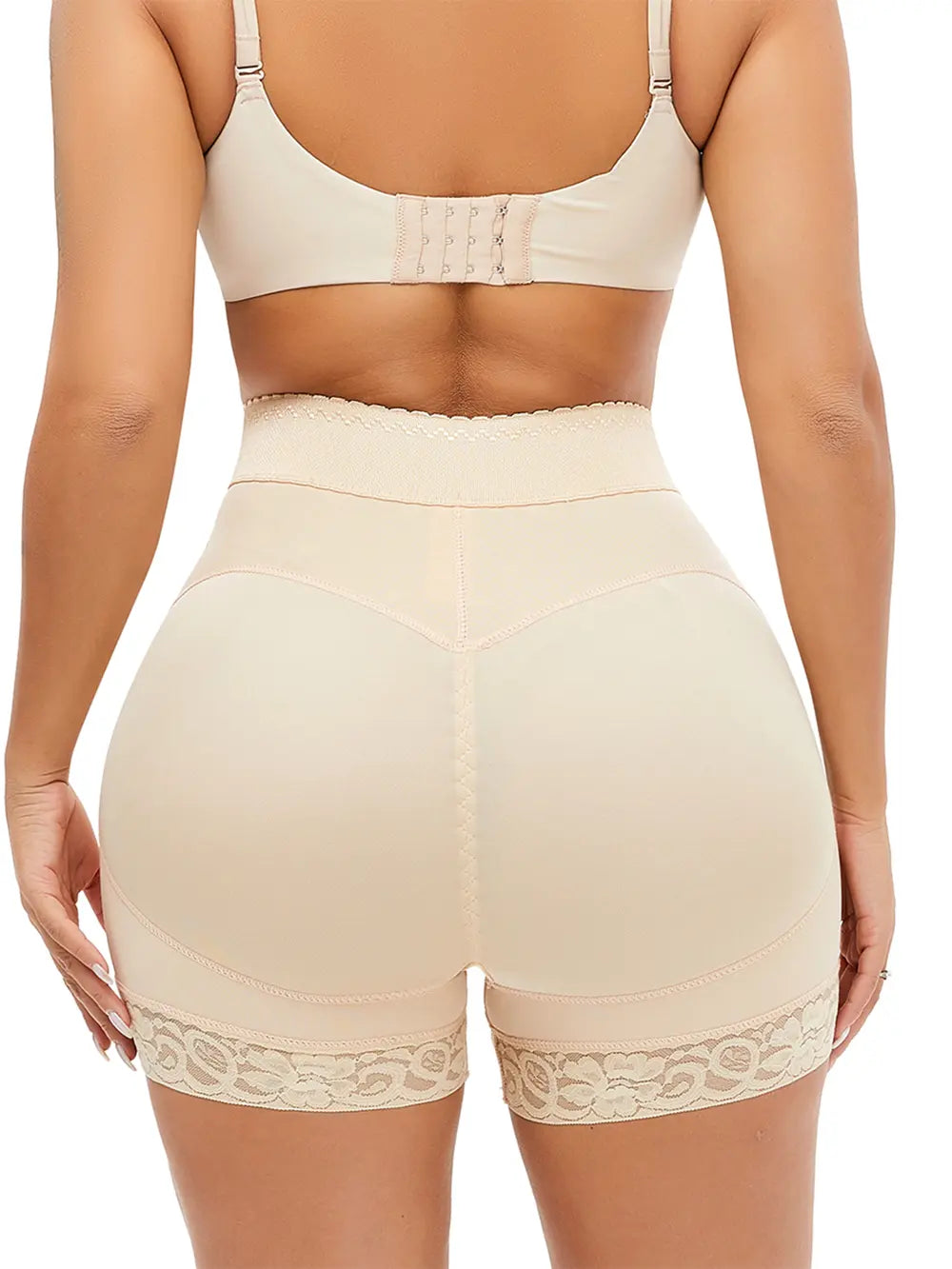 Full Size Lace Detail Hook-and-Eye Shaping Shorts - Premium Bottoms from Trendsi - Just $30! Shop now at Handbags Specialist Headquarter