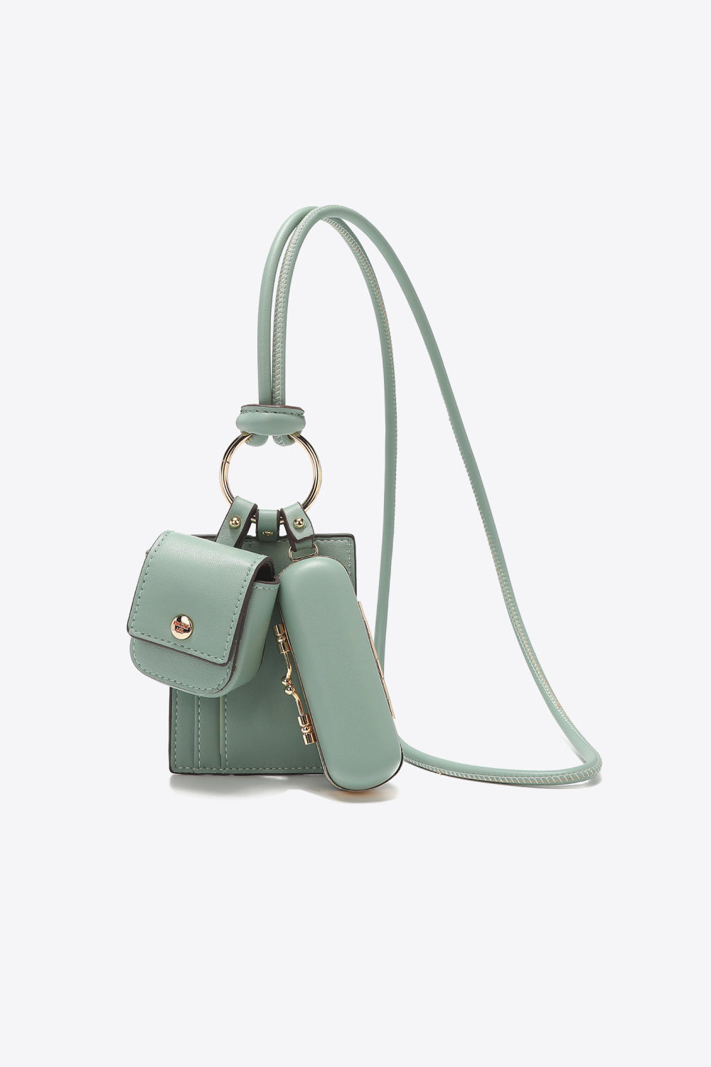 Nicole Lee USA Vegan Leather 3-Piece Lanyard Set - Premium Handbags from Trendsi - Just $59.99! Shop now at Handbags Specialist Headquarter
